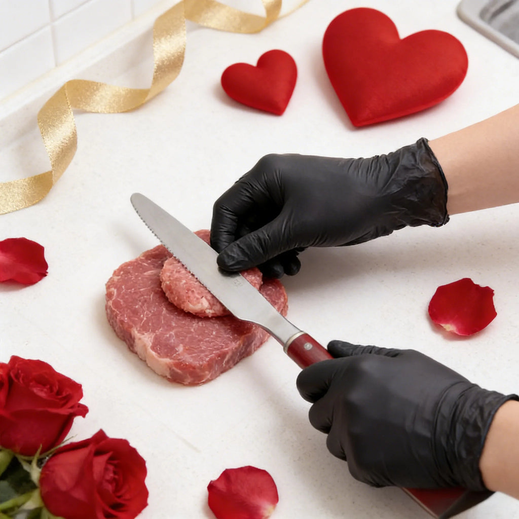 Heavy Duty Black Nitrile Gloves 100PCS