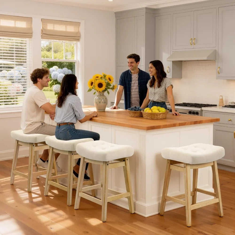 Counter Height Bar Stools Set of 3