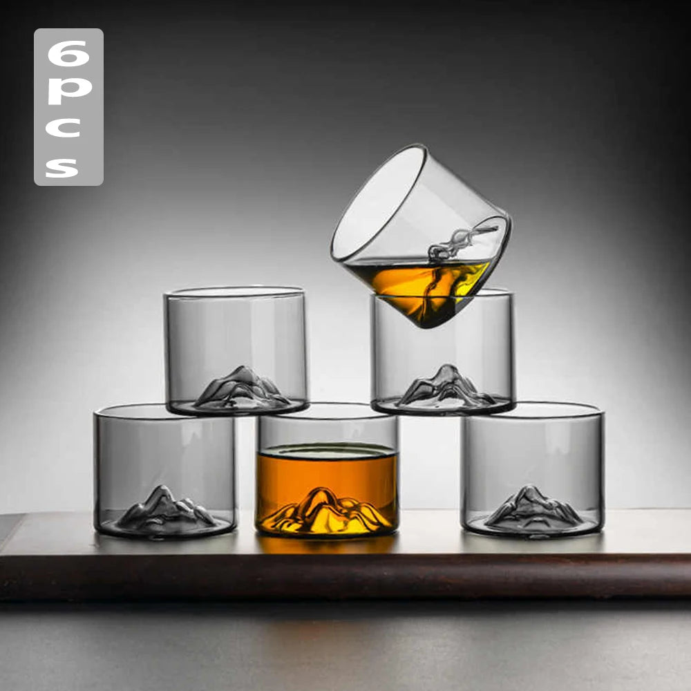 5 Oz 3D Guanshan Whiskey Glass Set