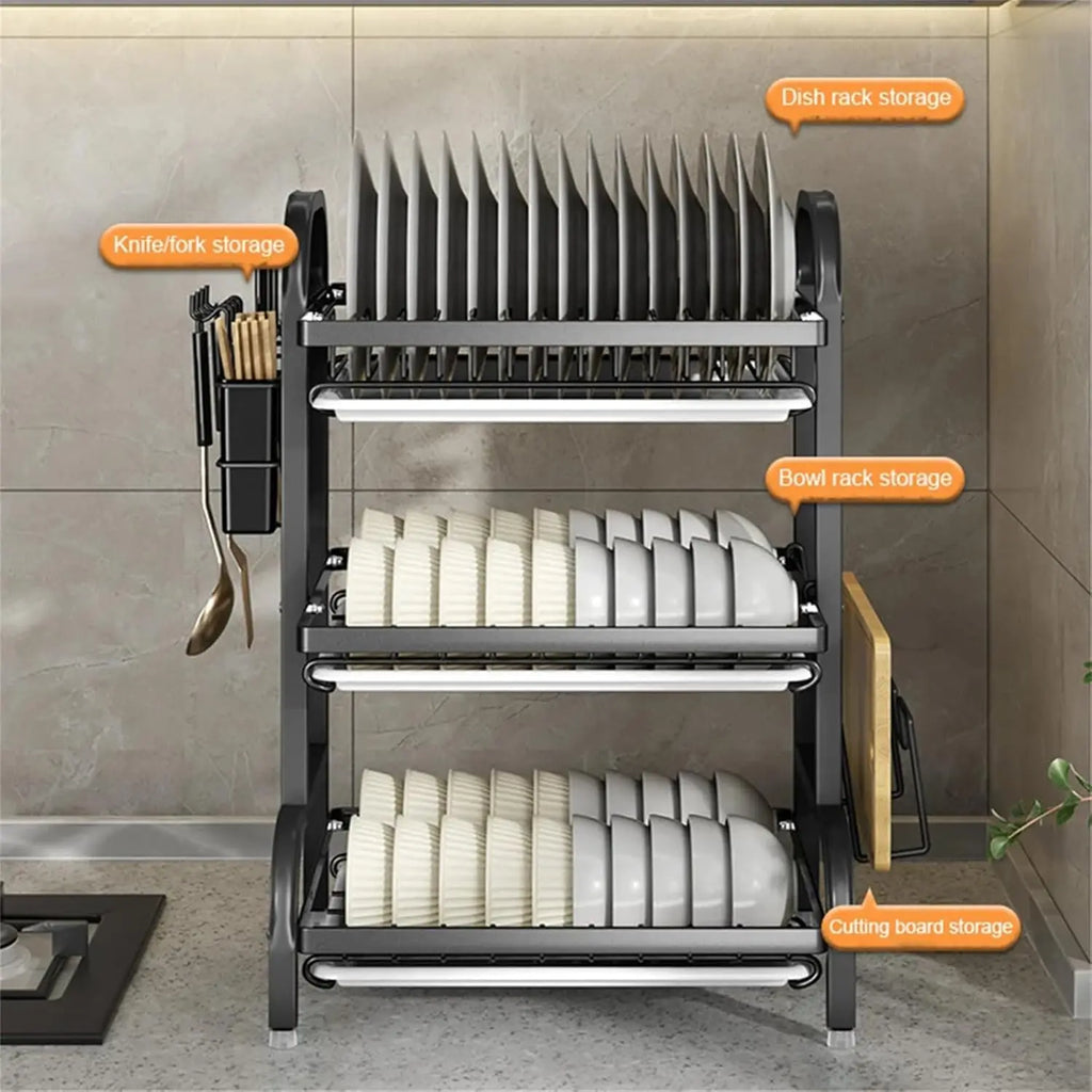 Dish Rack, Three-Tier