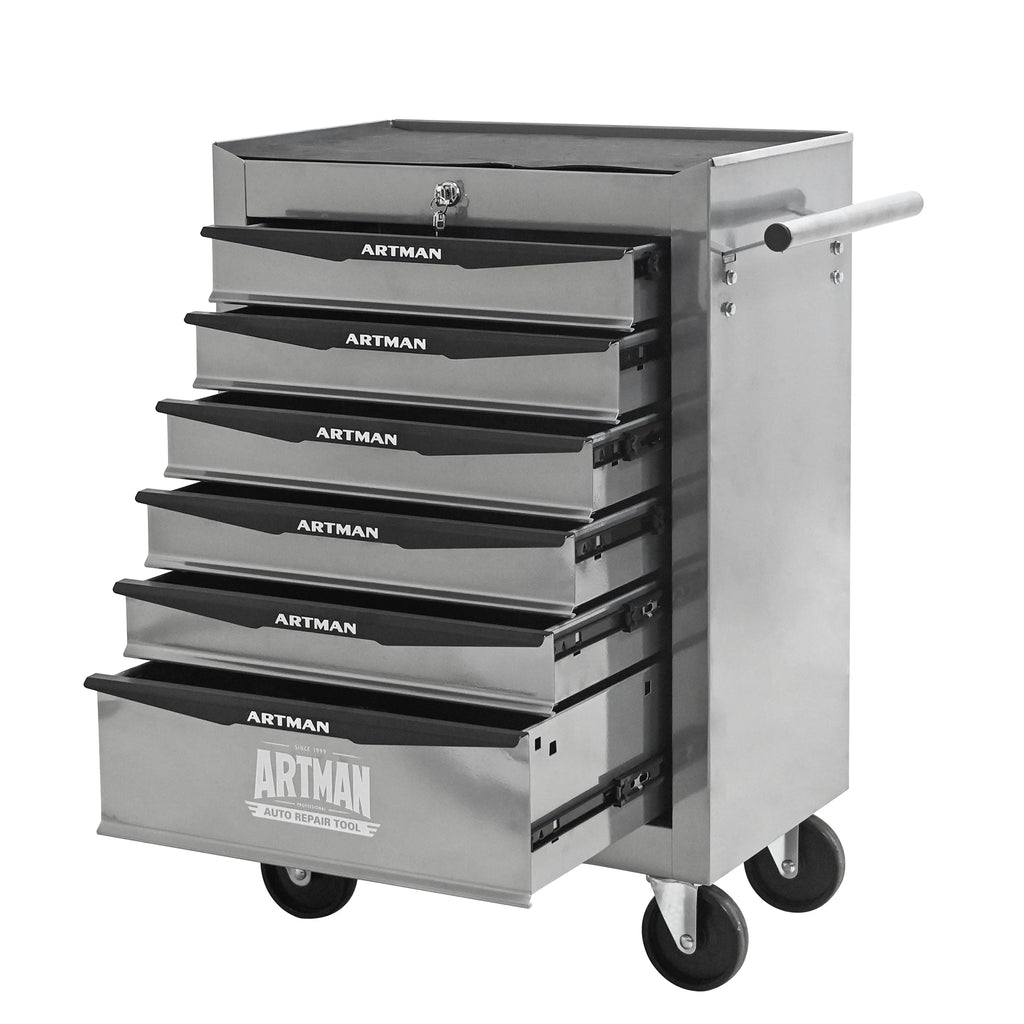 Rolling Metal Tool Chest with 6 Drawers