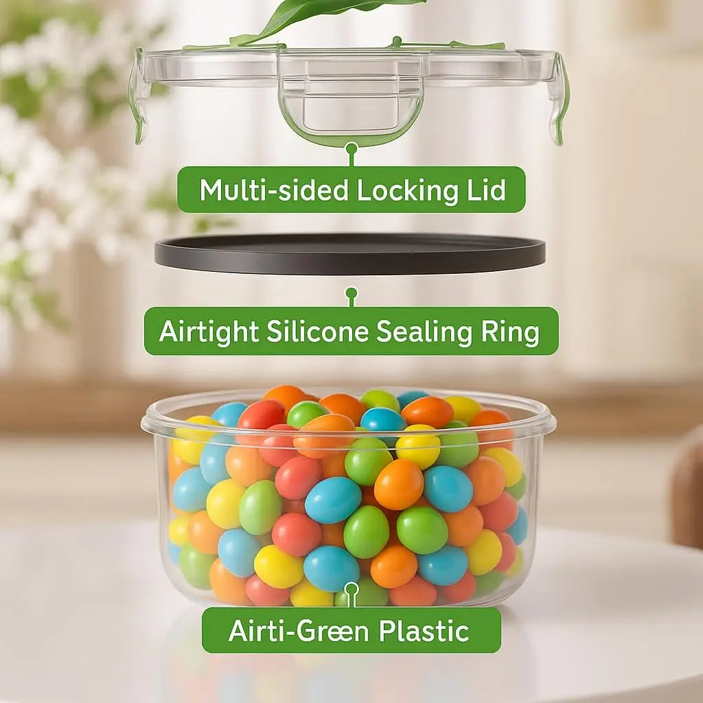 50 Pcs Large Food Storage Containers with Lids