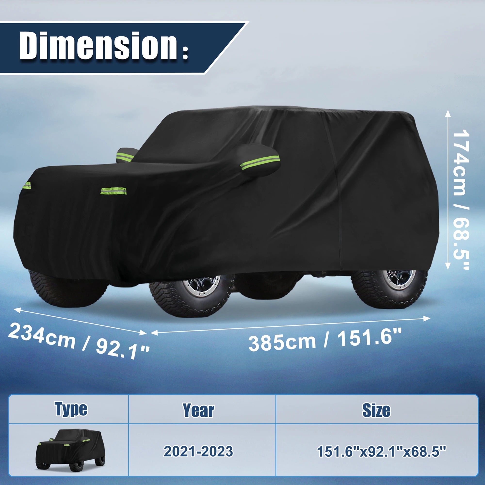 Waterproof Car Cover Bronco 4 Door 2021-2023