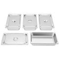 4 Pcs Table Pans with Lids Buffet Chafing Dishes