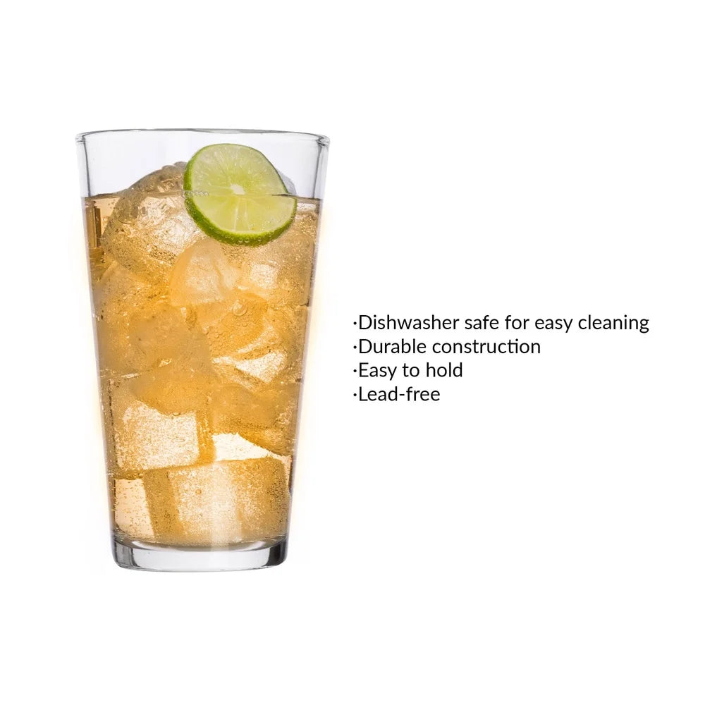 4 Pack Everyday Clear Pint Glasses