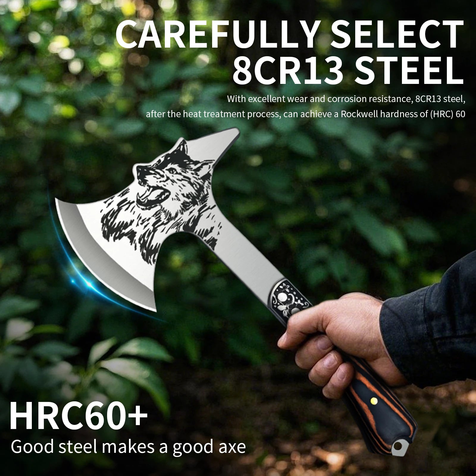 High Hardness Stainless Steel Survival Axe