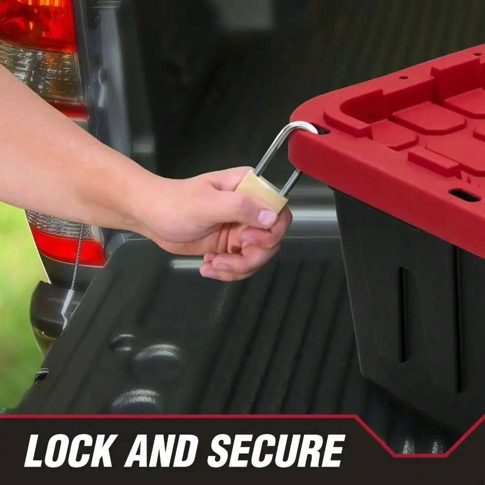 Large-capacity storage box snap-lock lid