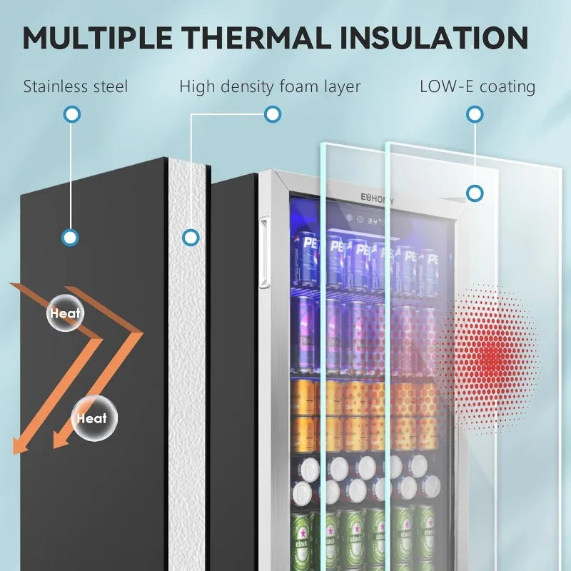 Beverage Refrigerator and Cooler,