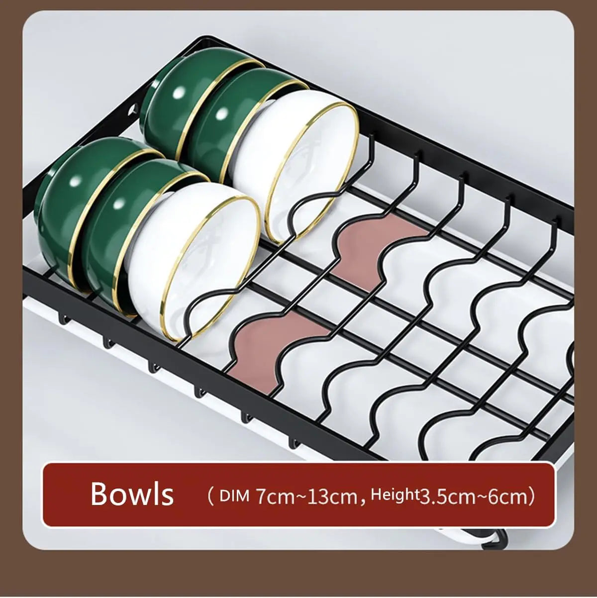 Dish Rack, Three-Tier