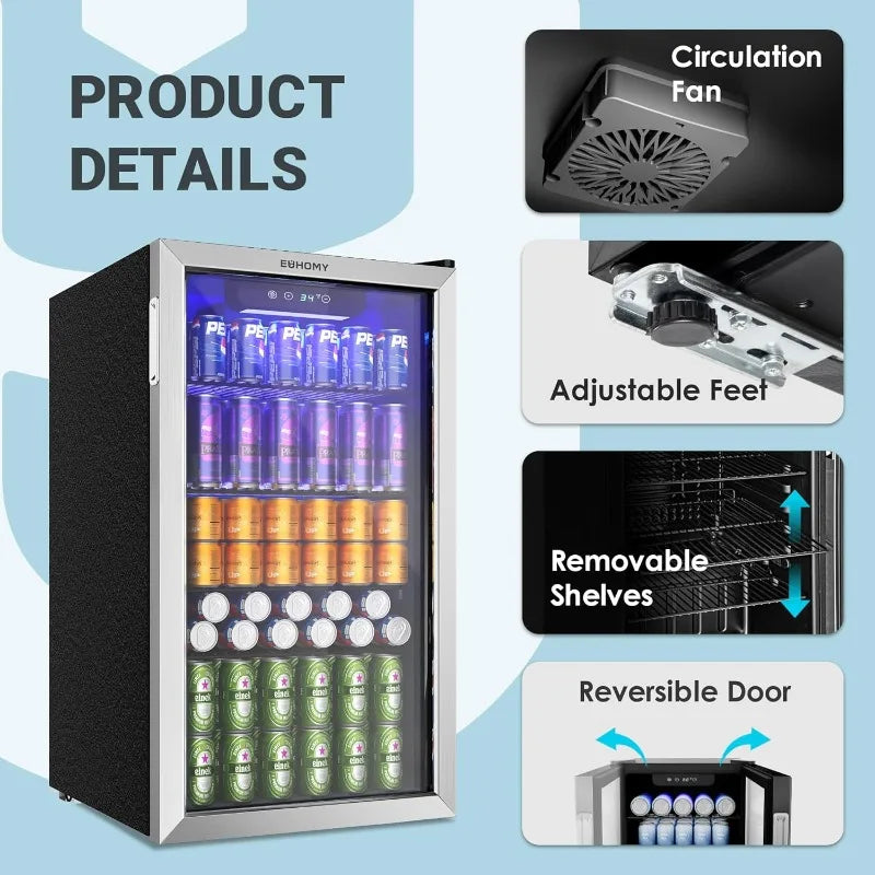 Beverage Refrigerator and Cooler,