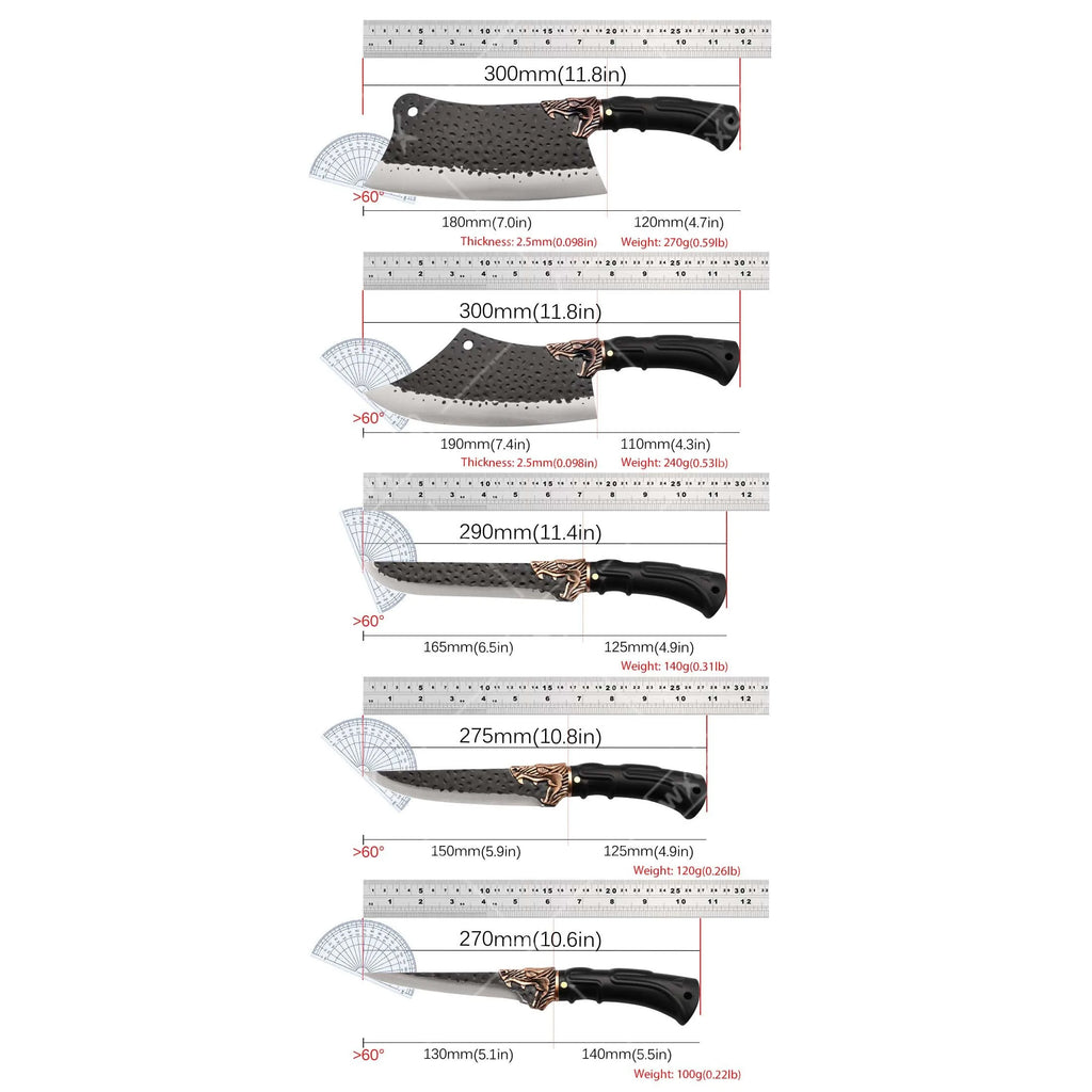 8PCS Professional Kitchen Chef Knife Set