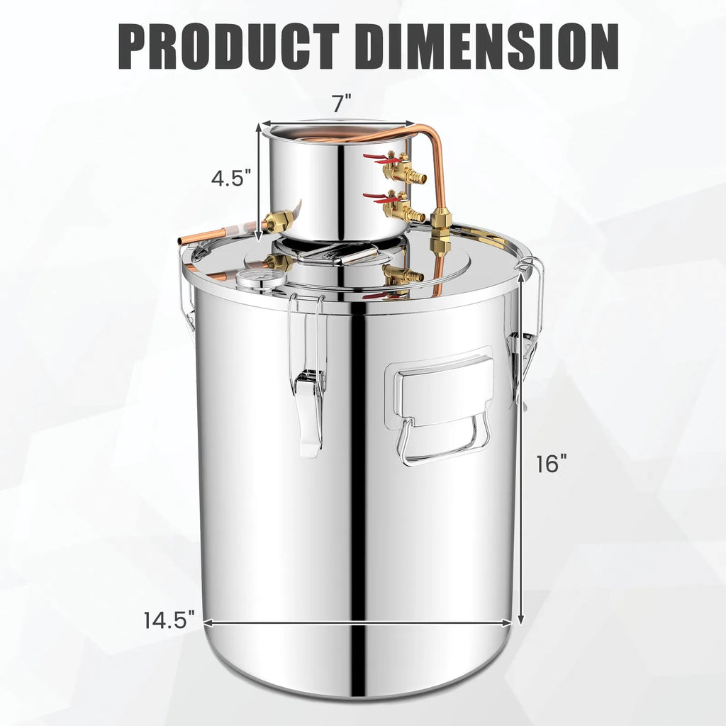 10 Gal Stainless Moonshine Still