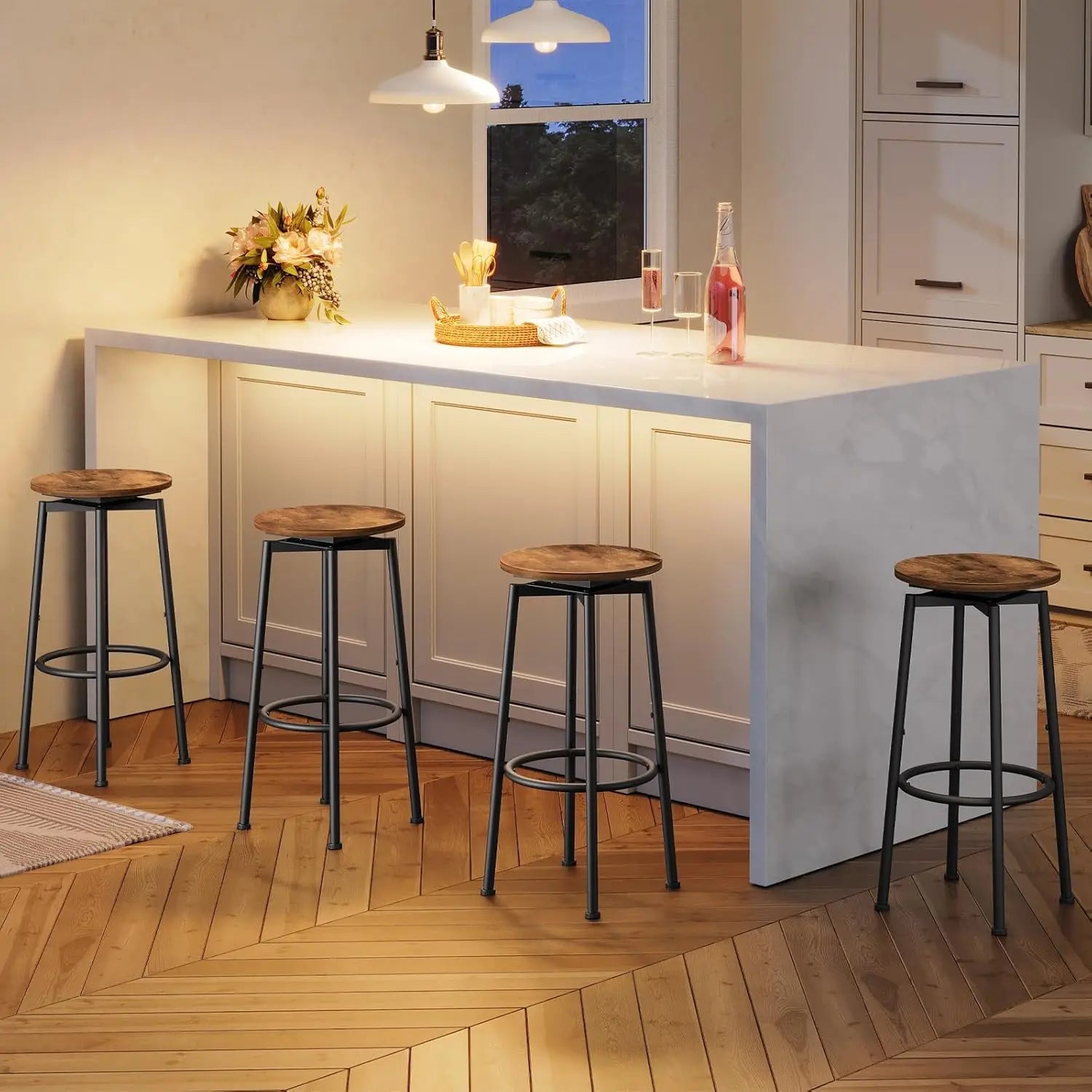 Swivel Bar Stools Set of 2