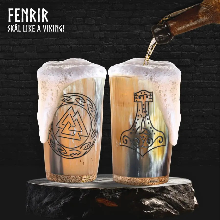 Viking Drinking Horn Mug Set of 5