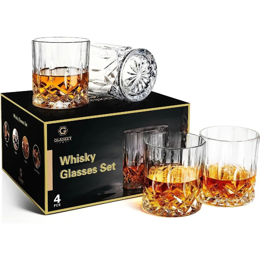 Whiskey Glasses Set of 4 Rock Glasses 11 oz