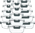 30-Piece Glass Food Storage Set with Snap Lids