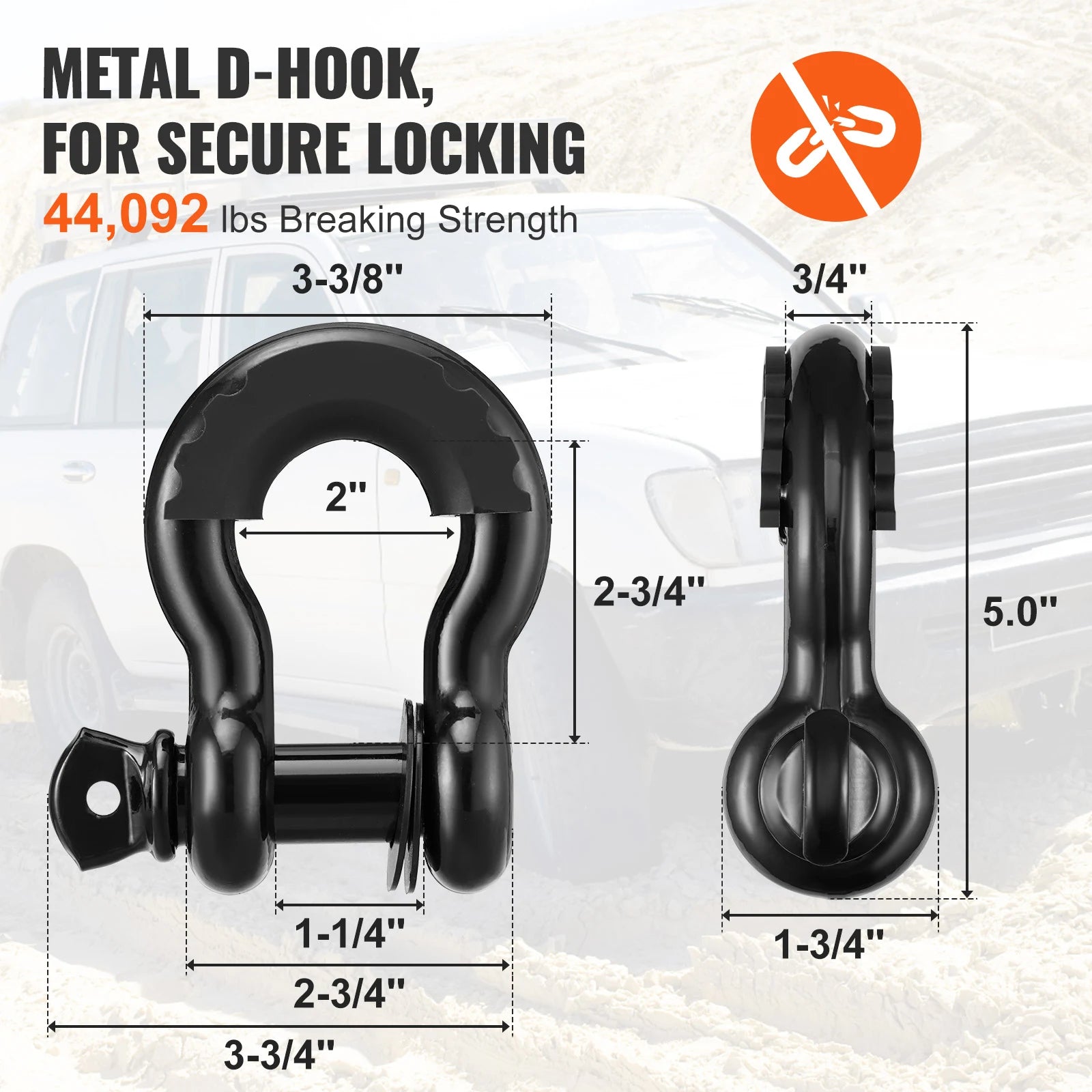 Off-Road Winch Recovery Kit W/30000 lbs