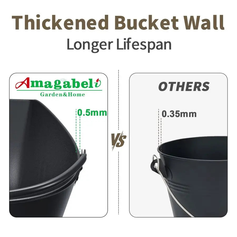 5 Gallon Ash Bucket for Fireplace