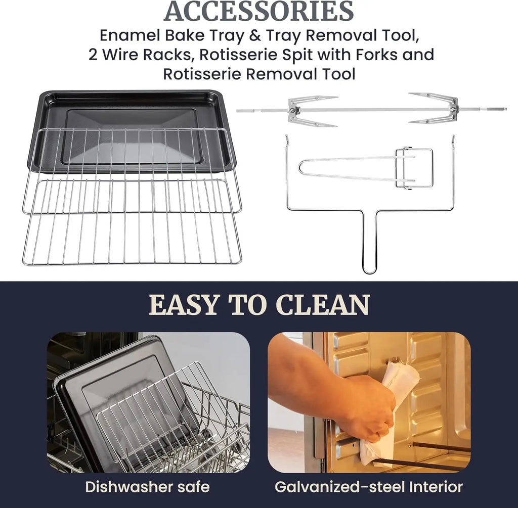 Convection Oven , Bake Broil Toast Rotisserie