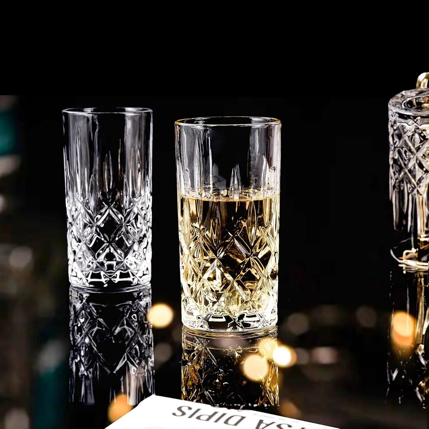 Set of 6 Tall 14oz Highball Glassware