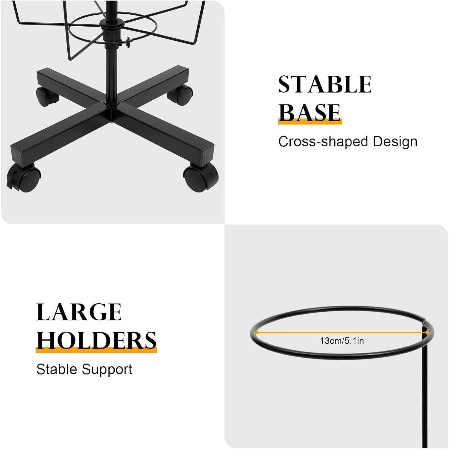 Freestanding Rotating Hat Display Rack Stand