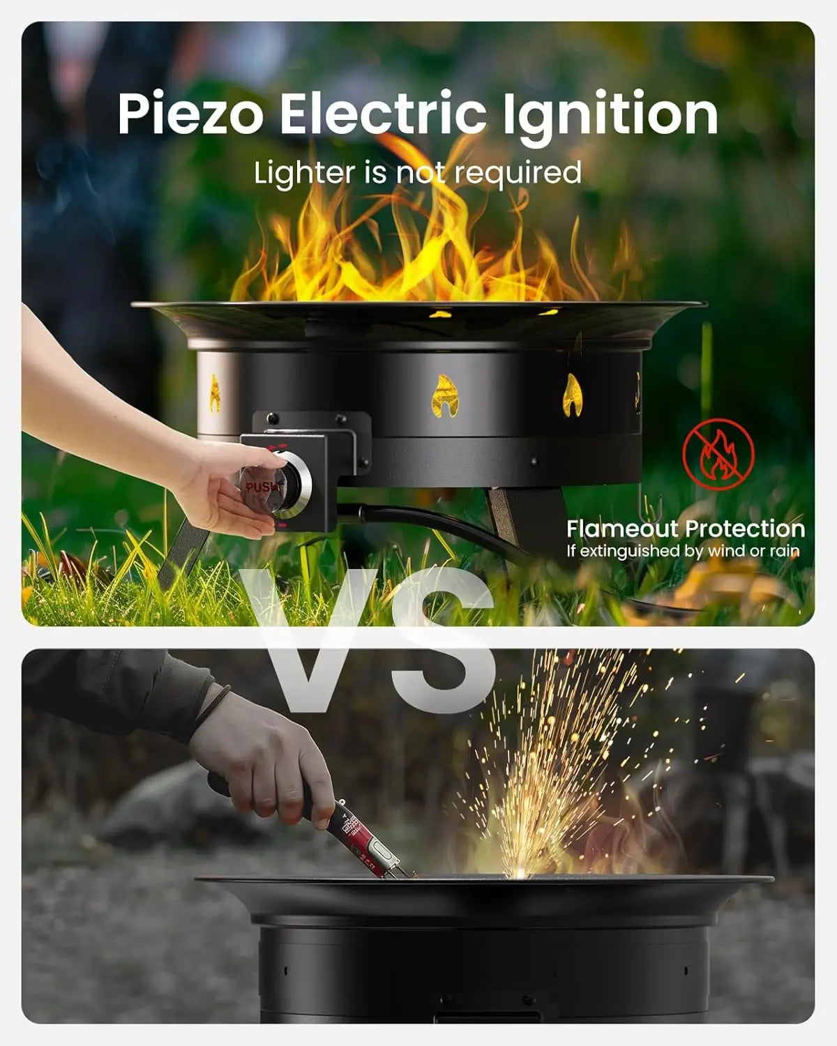 19 Inch Propane Fire Pit