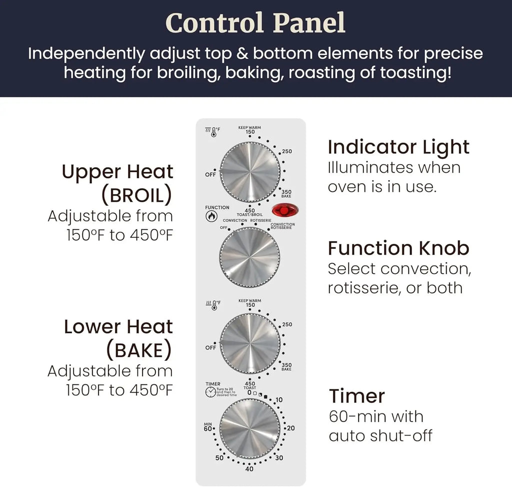 Convection Oven , Bake Broil Toast Rotisserie