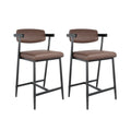 2Pcs Counter Height Bar Stools