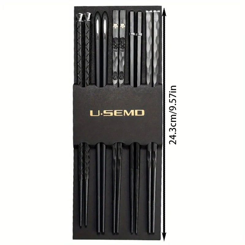 Nordic-Style Alloy Chopsticks  Set