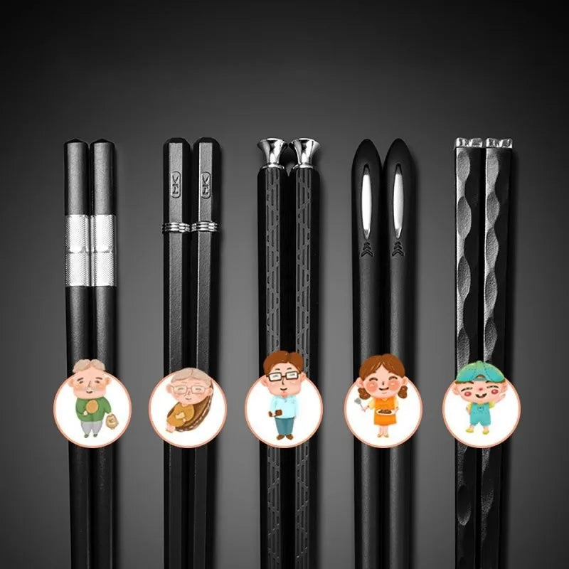 Nordic-Style Alloy Chopsticks  Set