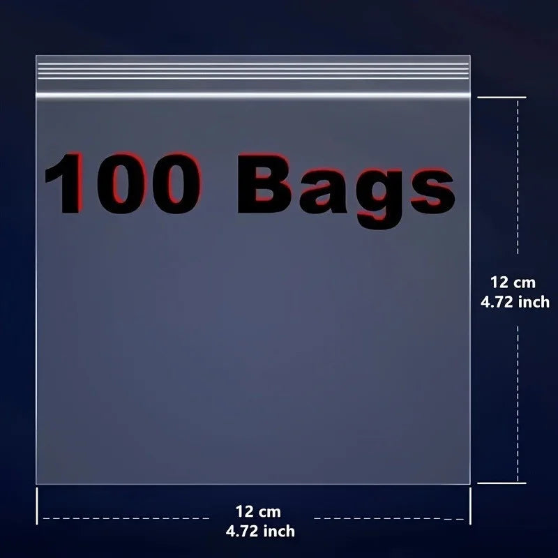 100-Pack Disposable Plastic Bags