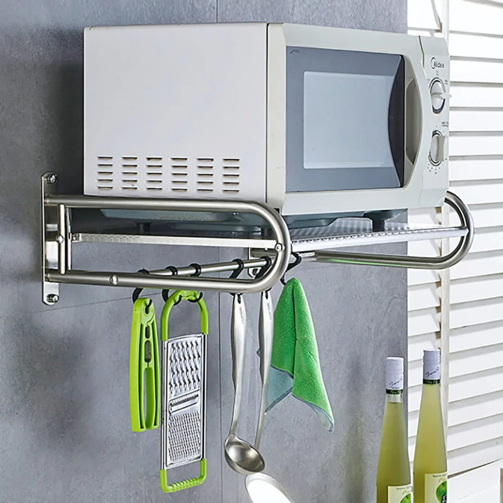 Stainless Steel Microwave Utensils Shelf