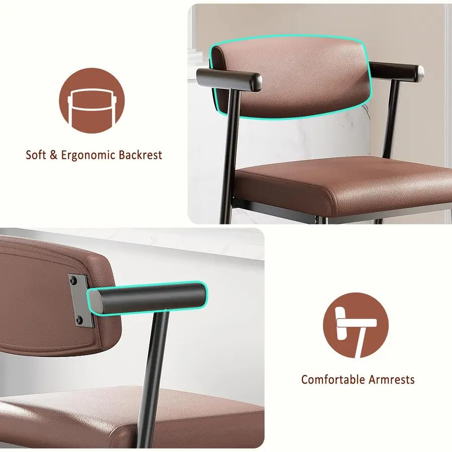 Bar Stools Set of 4 with Armrests
