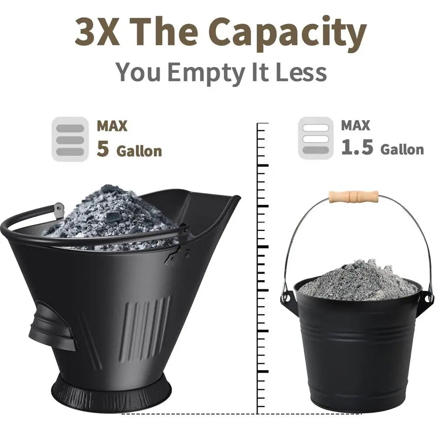 5 Gallon Ash Bucket for Fireplace