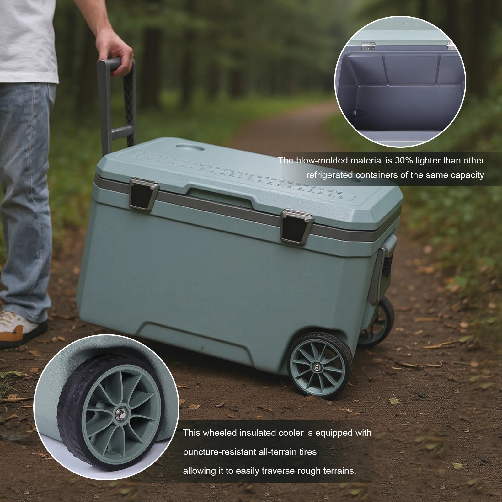 70L Wheeled Cooler