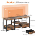 63IN Wooden Tv Stand For Up To 75 Inch TV