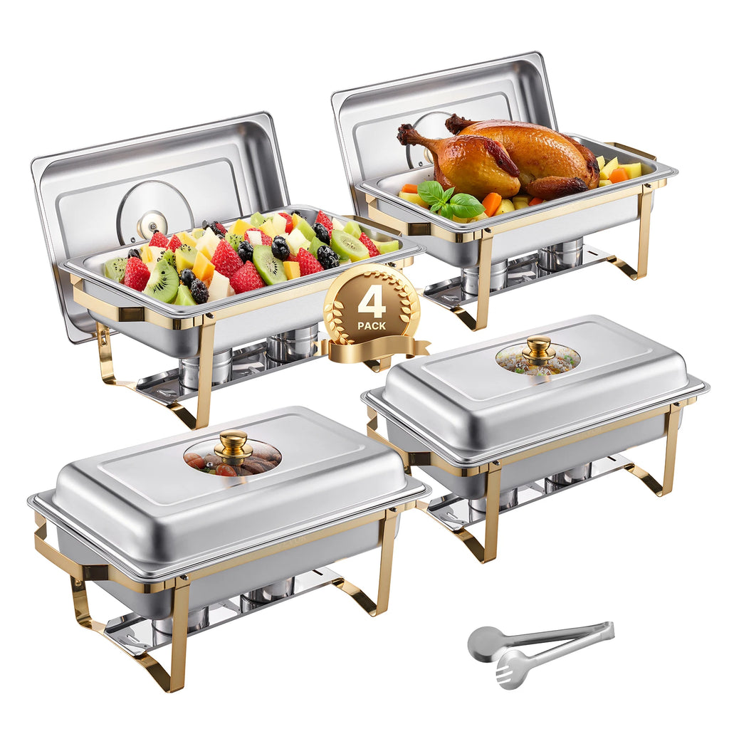 4 Pack Chafing Dish Buffet Set