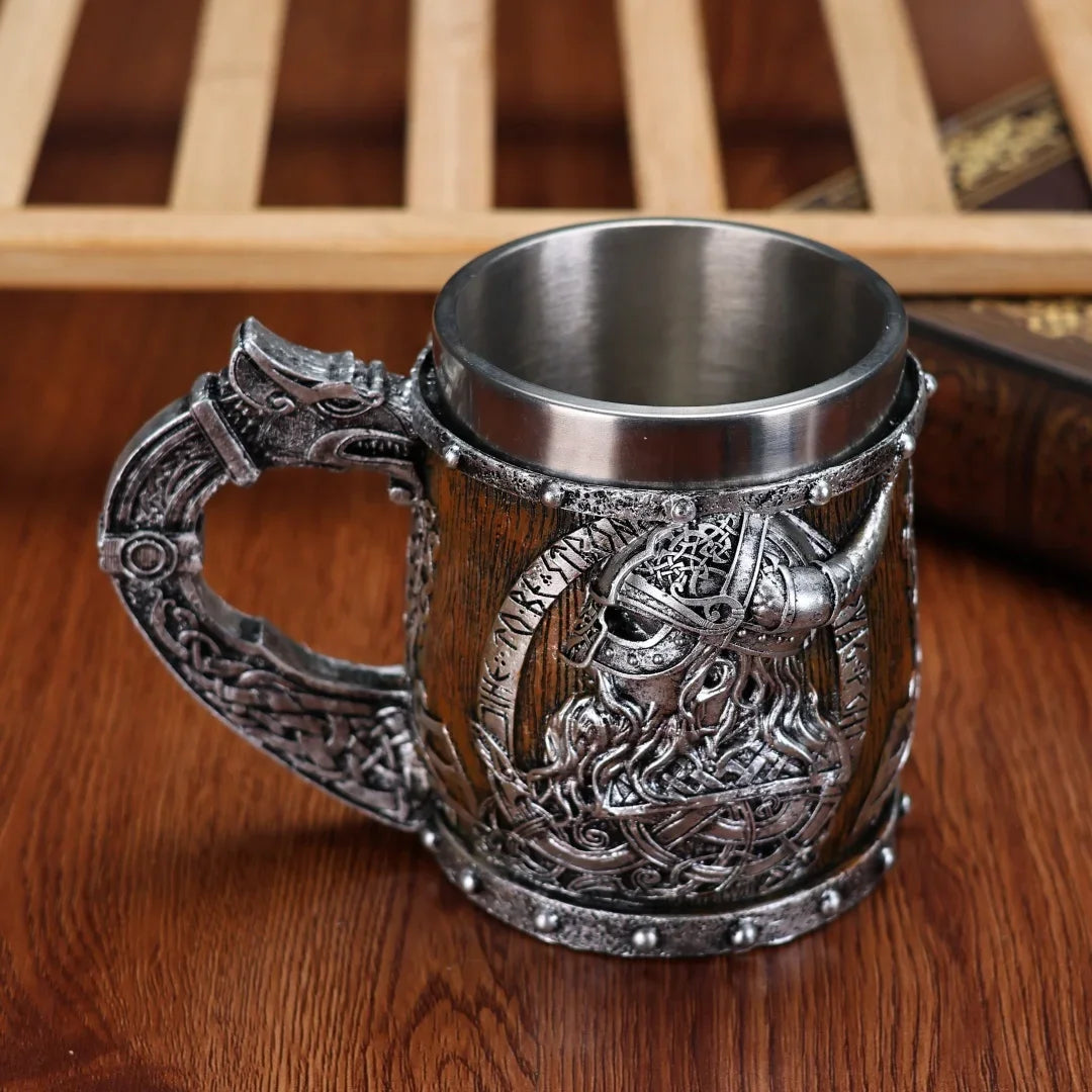 Valhalla Viking Stainless Steel Beer Tankard