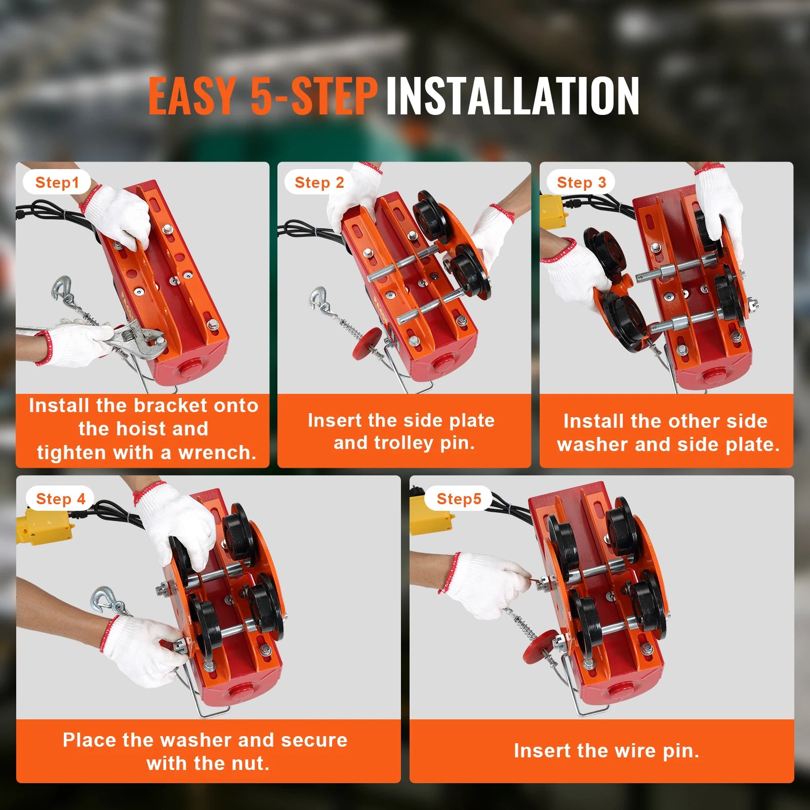 Hoist Manual Trolley 1T Capacity