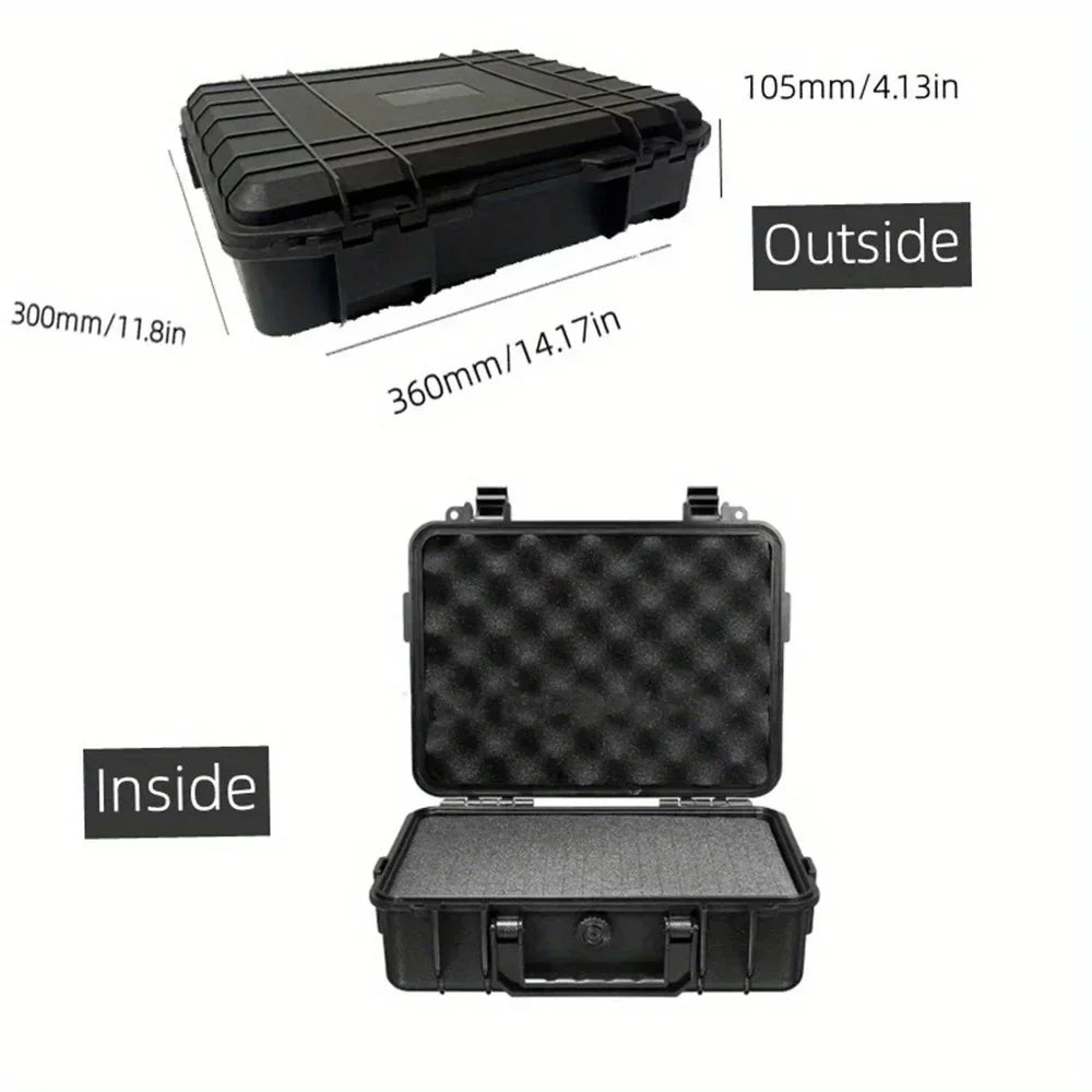 Waterproof Hard Carry Case Bag Toolbox With Pre-cut Sponge