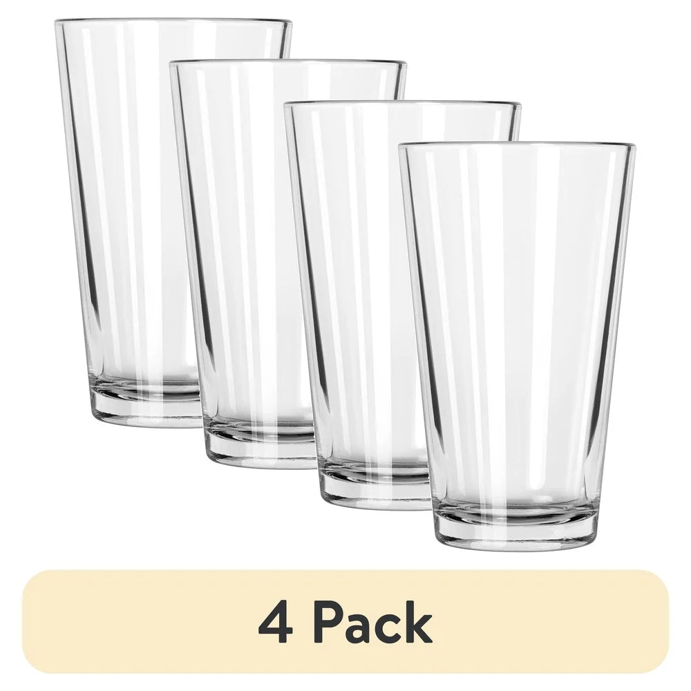 4 Pack Everyday Clear Pint Glasses