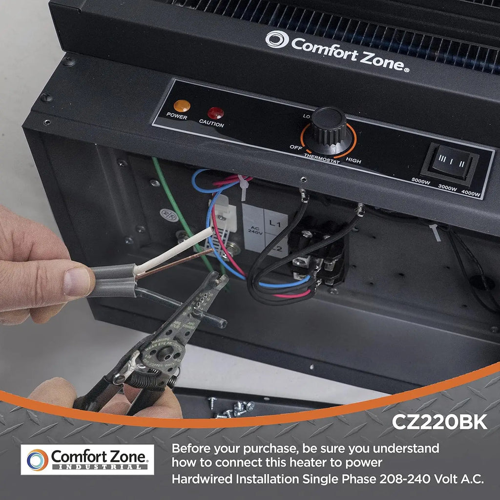 Hard-Wired Ceiling Mount Garage Heater