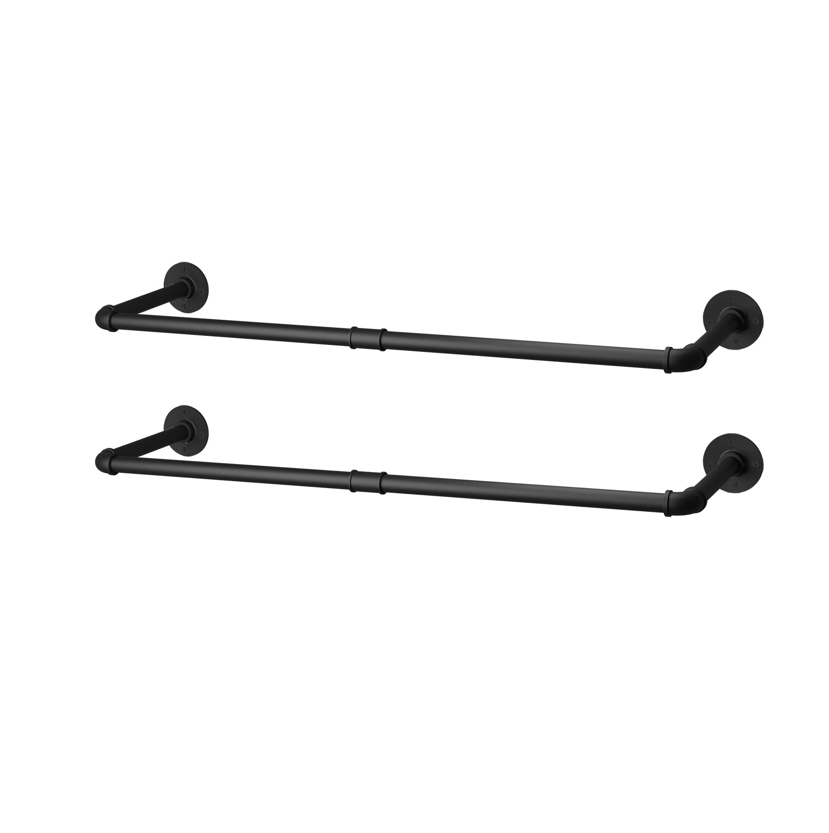 Pack Of 2 Industrial Pipe Clothes Rail Rack