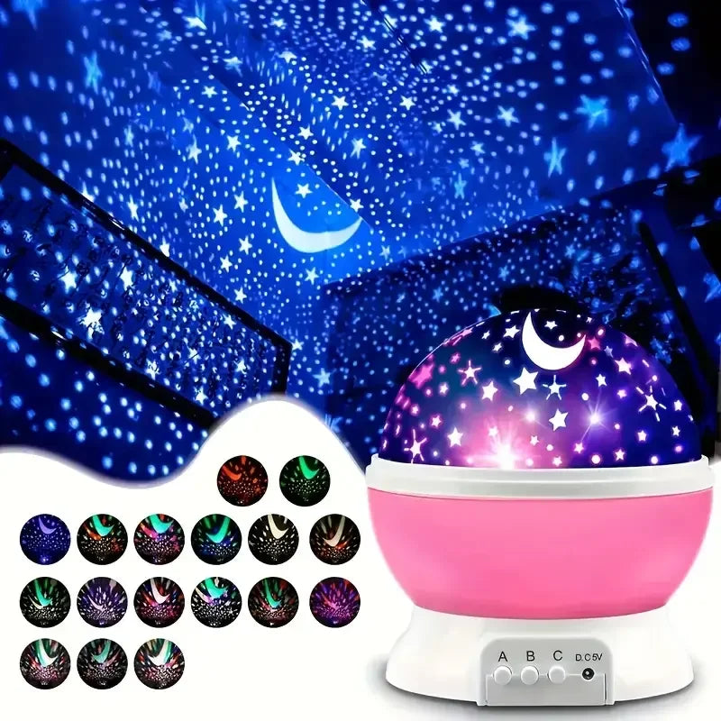 USB powered starry night light projector