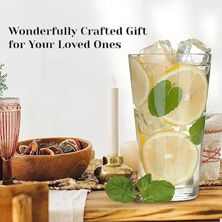 Set of 12 Classic Beer Pint Glasses
