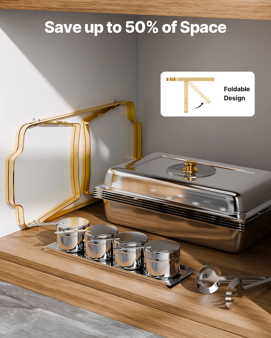 4 Pack Chafing Dish Buffet Set