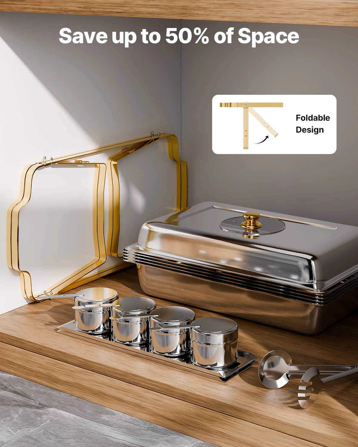 4 Pack Chafing Dish Buffet Set