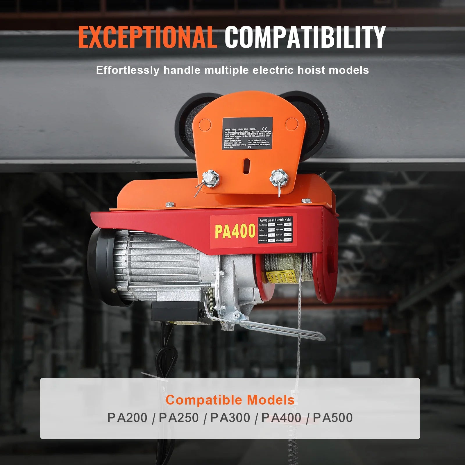 Hoist Manual Trolley 1T Capacity
