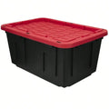 Large-capacity storage box snap-lock lid