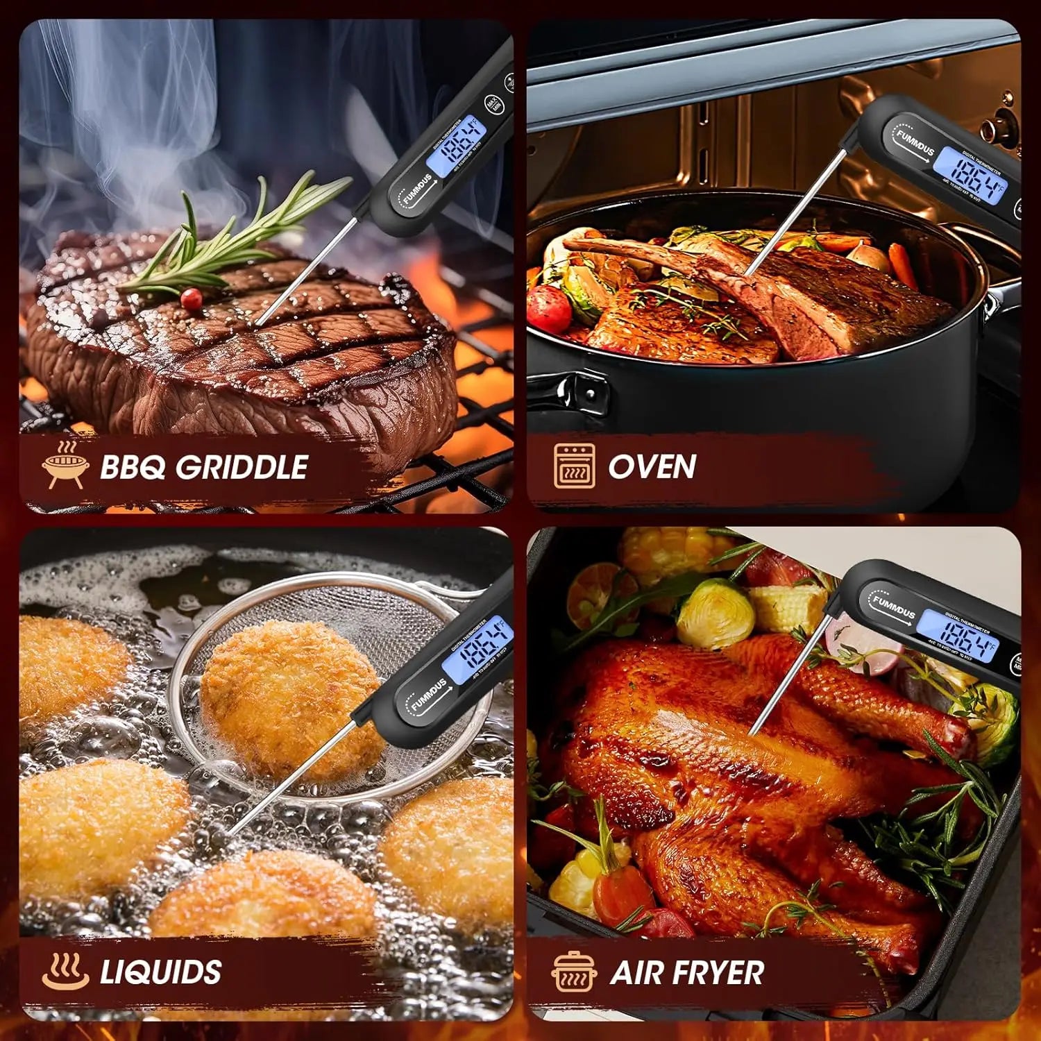 Instant Read Digital Meat Thermometer